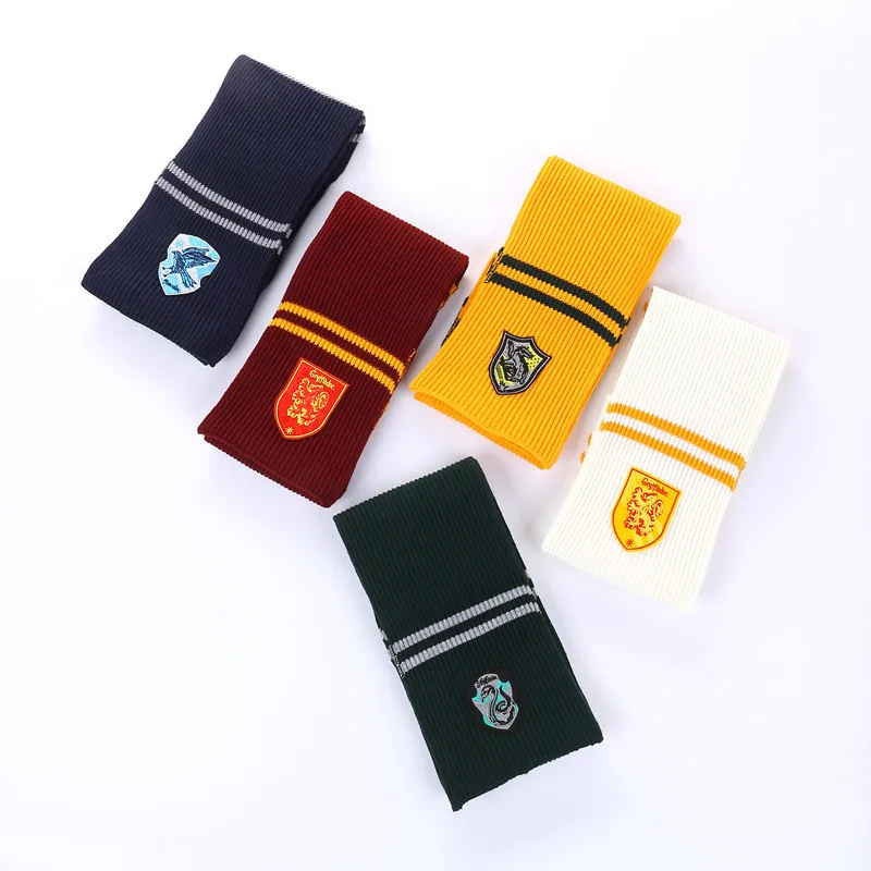 Гарри Волшебная Школа Гриффиндор Ravenclaw Слизерин Hufflepuff 8 Стиль Косплей шарфы для мужчин и женщин мальчиков девочек зимний шейный платок