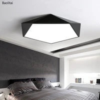 ultra thin ceiling light led 30cm 18w 220v modern simple nordic geometry black white living room bedroom aisle study lamp