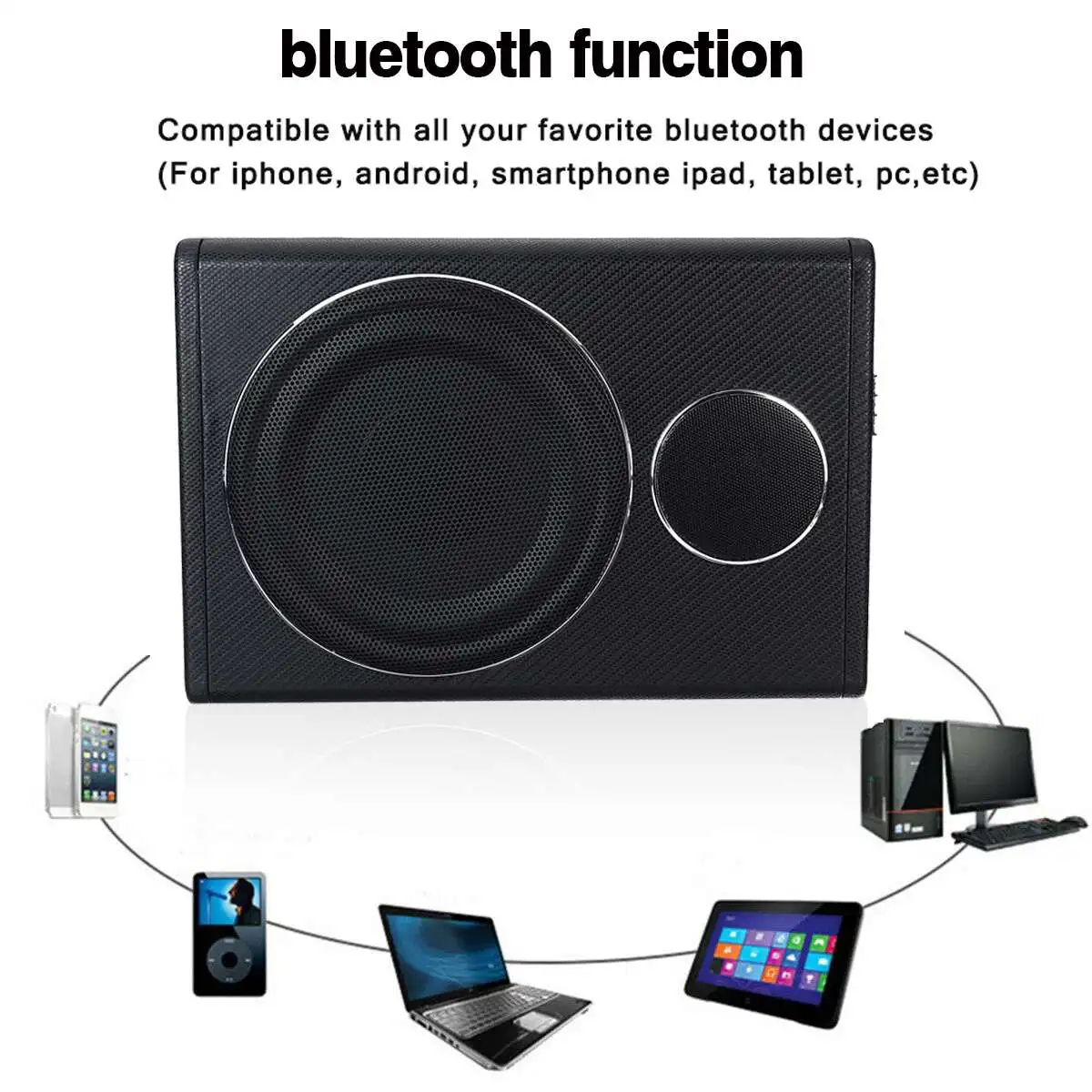 800 Вт 8 &quotbluetooth автомобильный усилитель сабвуфер автомобильная аудиосистема