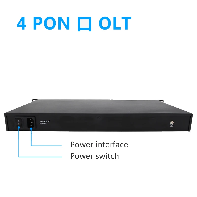 Выключатель Opitcal Line Terminal OLT 4 порта EPON 4GE uplink постоянный ток блок питания