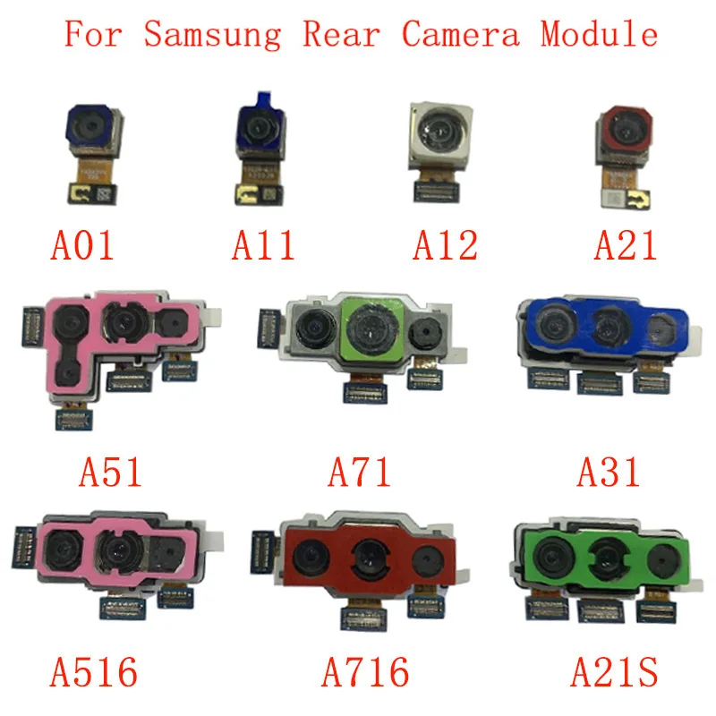 

Back Rear Camera Flex Cable For Samsung A01 A11 A12 A21 A51 A71 A31 A21S A516 A716 Main Big Camera Module Replacement Parts