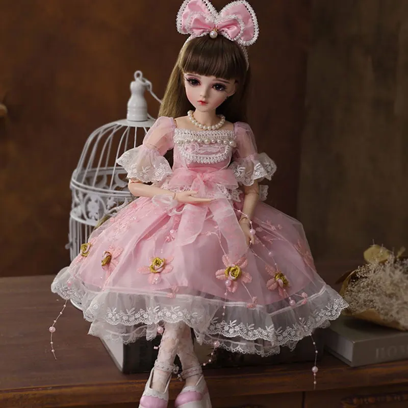 BJD кукла 1/3 BJD силиконовые детские куклы 60 см шарнирная кукла принцесса кукла реалистичный шар мягкие игрушки для девочек подарок с наряд