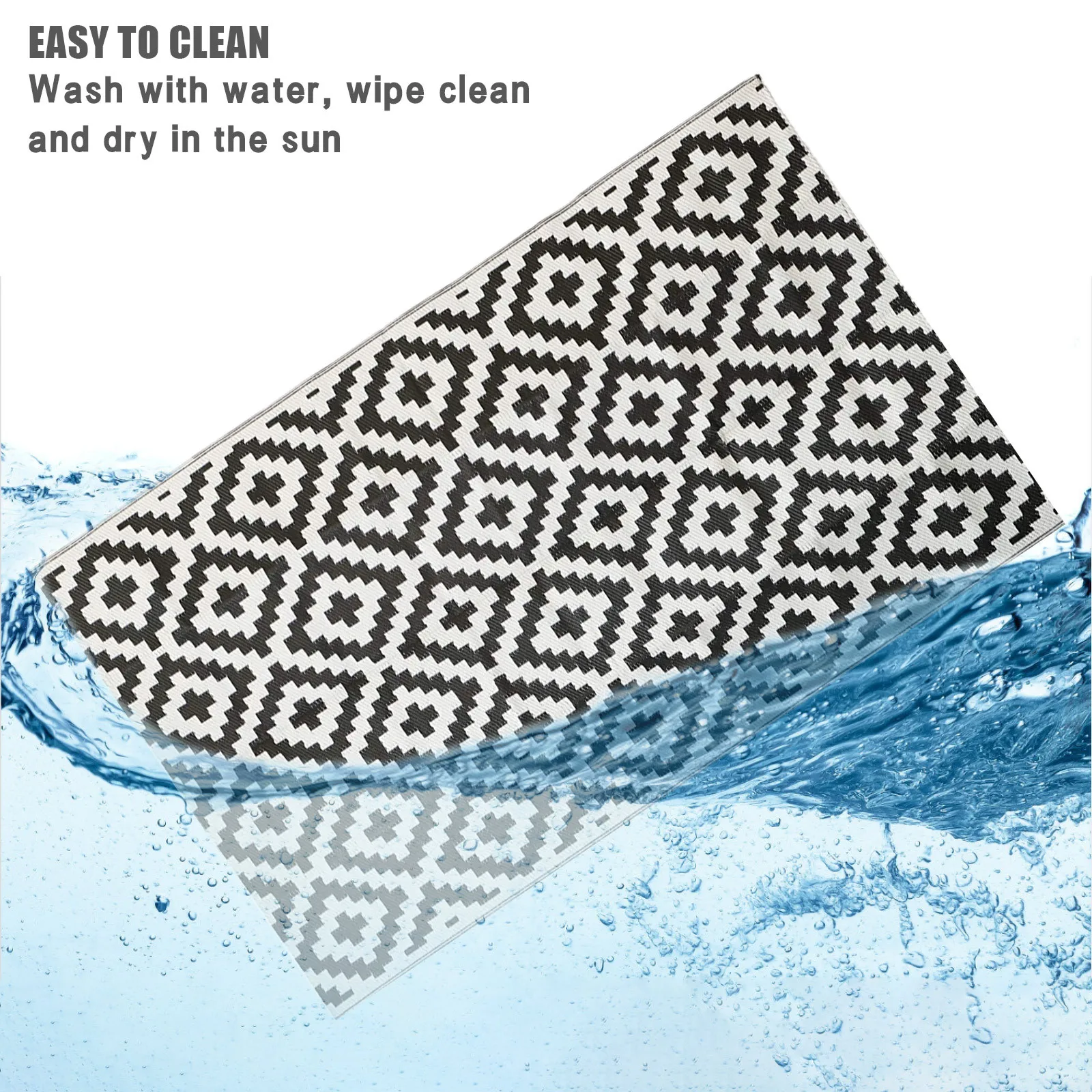 

decoration ramadan 2021 Outdoor Camping Mat Terrace Garden Beach Picnic Carpet Geometric Fold Double-sided Mat eid mubarak decor