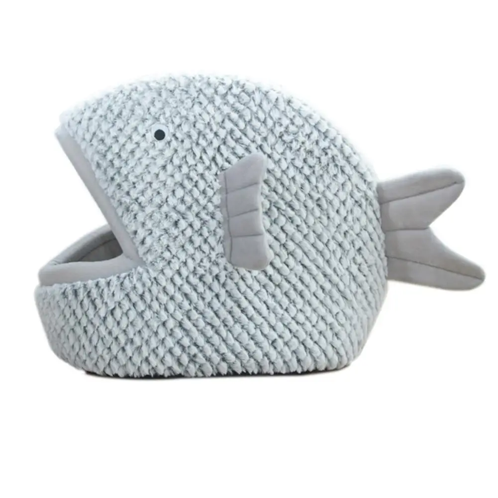 

Fish-shaped Cute Pet Nest Pet Soft Bed Fish-shaped Cartoon Cat Nest Mat For Small Dog Hat