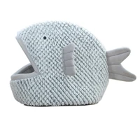 fish shaped cute pet nest pet soft bed fish shaped cartoon cat nest mat for small dog hat