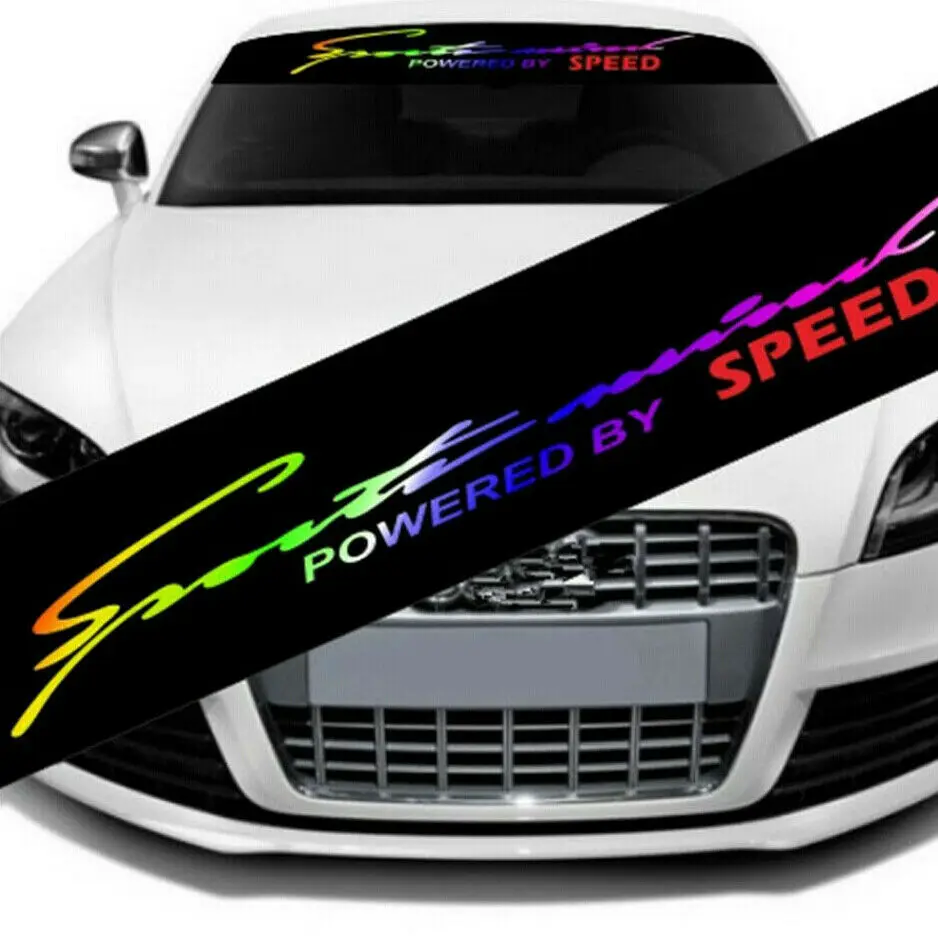 

1PCS Car Front Window Windshield Decorative Stickers Banner Decor 130x21cm Letters PVC Sticker