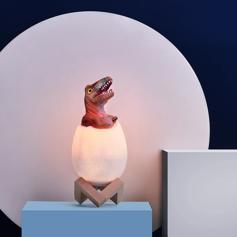 Динозавр яйцо 3D ночной Светильник USB перезаряжаемое устройство управления лампа 16 цветов изменить пульт дистанционного управления Светодиодный светильник детский подарок домашняя настольная лампа