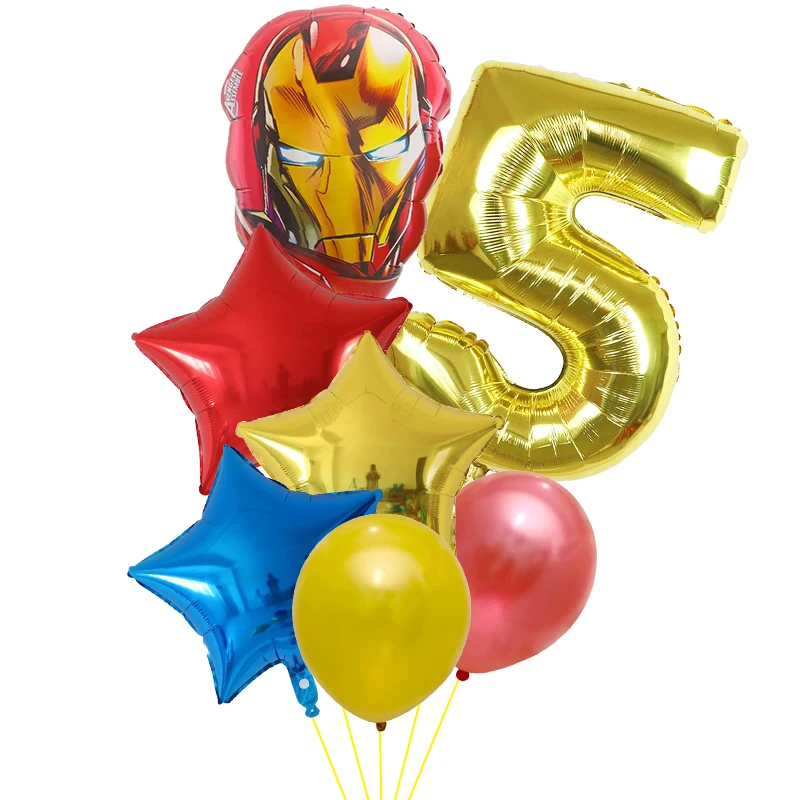 Воздушные шары из фольги мстители 30 дюймов 7 шт. | Дом и сад