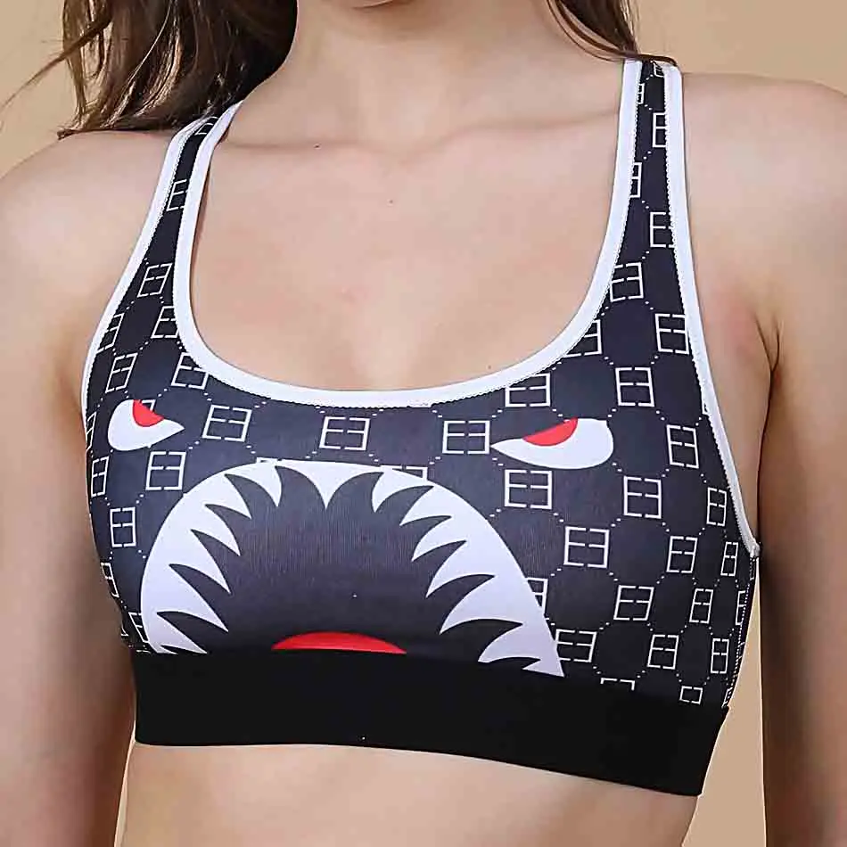 

Summer Women's Sports Underwear Personalized Printing Comfortable Breathable Stretch Vest Shorts Set Fashion New Products