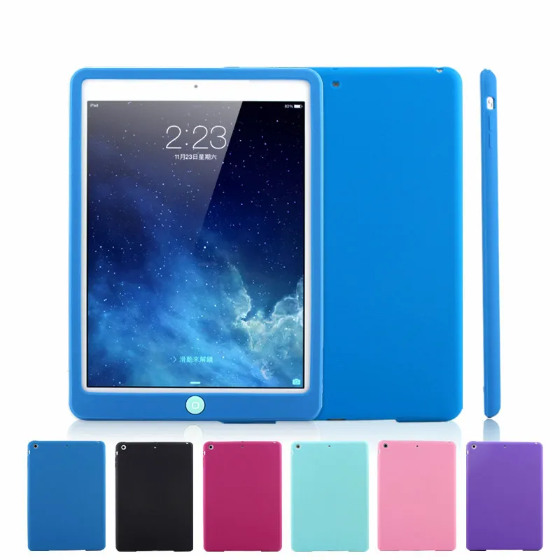 Детский силиконовый чехол с защитой от падения для iPad Air 1 air 2 мягкая силиконовая
