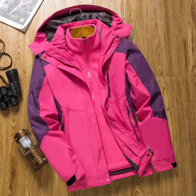 Лыжная куртка мужская водонепроницаемая теплая зимняя ветрозащитная спортивная