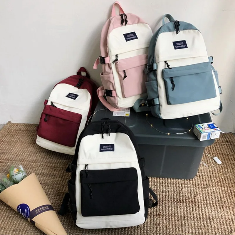 

Large Capacity Women Backpack Fashion Schoolbag Backpacks For Teenager Girls Female High School College Student Book Bags Female