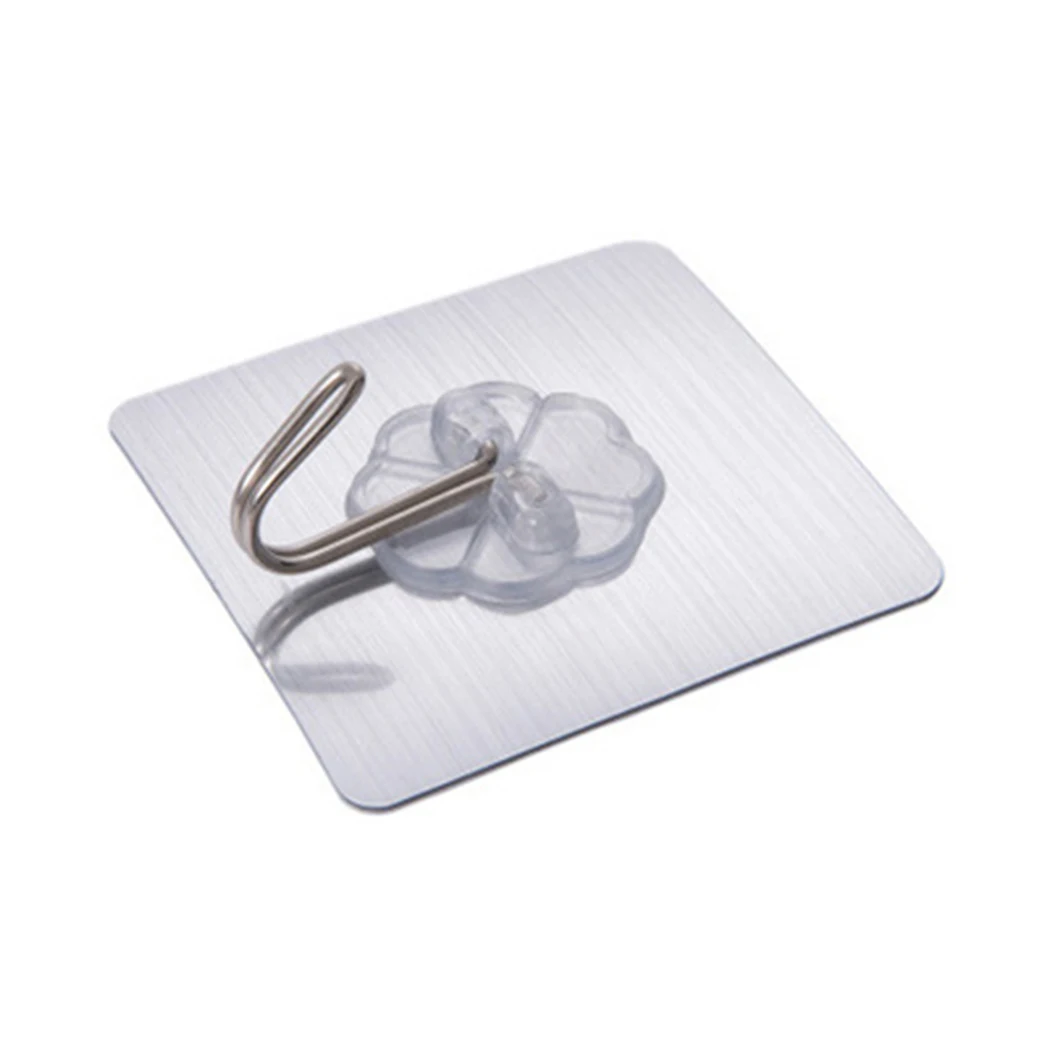 

Strong Adhesive Wall-Mounted Nail-Free Hook Kitchen And Bathroom Seamless Hook Suction Cup Transparent Strong Hook Wall Sticky