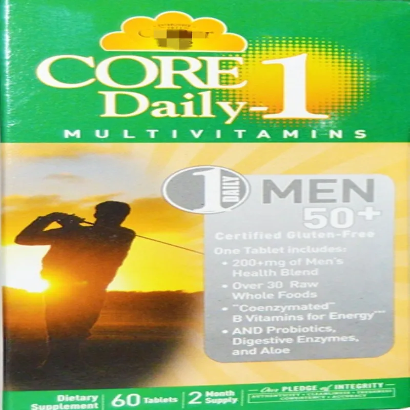 

Seniors over 50 years old, one multivitamin tab per day, 60 tabs