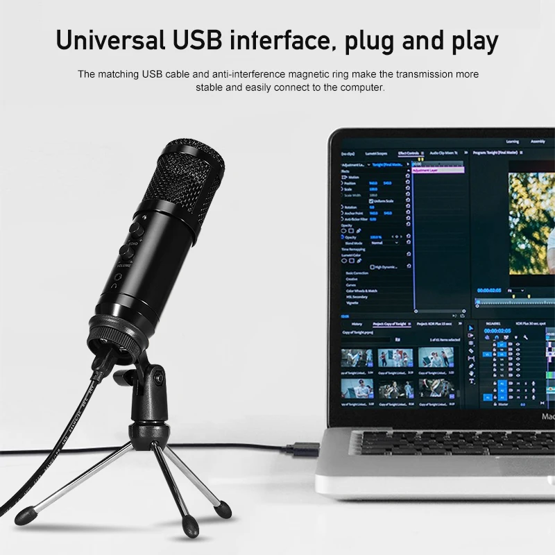 MovingMic microfone USB BM800 Studio Microphone Professional bm800 Condenser Sound Recording For computer | Электроника
