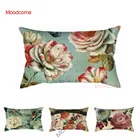 Ретро Европейский Цветочный Подсолнух Роза Птицы Искусство дома декоративная прямоугольная Подушка Чехол поясная подушка для автомобилей чехол