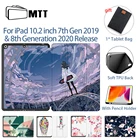 Чехол для планшета MTT для iPad 10,2 7-го 8-го поколения 2020 дюйма, умный чехол-книжка из искусственной кожи и ТПУ с держателем для карандашей, чехол для планшета