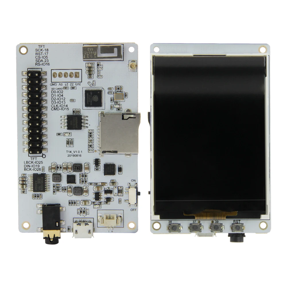 LILYGO®TTGO ТМ музыкальных альбомов 2 4 дюймов PCM5102A SD карты ESP32 Wi-Fi модуль Bluetooth |
