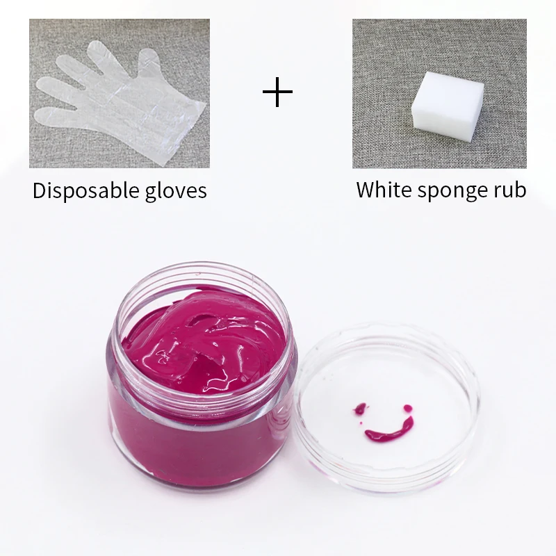 Краска розово-красная для окрашивания кожаных сумок диванов обуви и одежды 30 мл