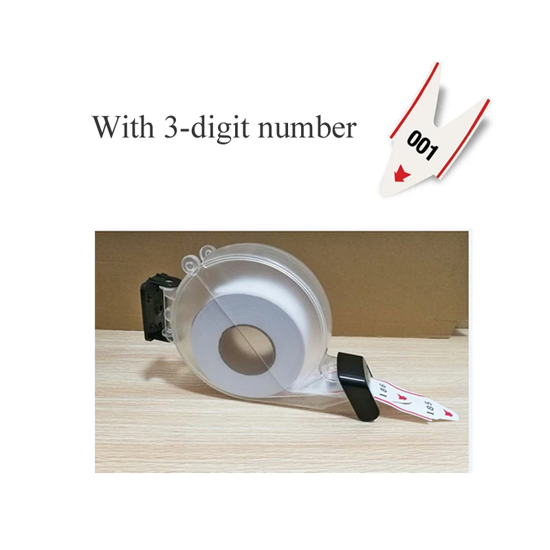 Transparent-3 digits 2/3 digits turn o matic ticket roll take a number dispenser customer waiting numbers numbering system tickets K-T - Цвет: Transparent-3 digits