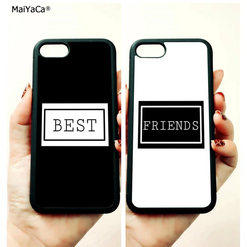 BFF любовь &quotЛучшие друзья&quot с закругленными краями телефонные чехлы для apple iPhone