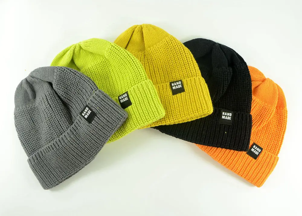 Beanies/Новинка года; однотонные вязаные теплые мягкие модные шапки в Корейском стиле; детские шерстяные Повседневные шапки; элегантная шапочка