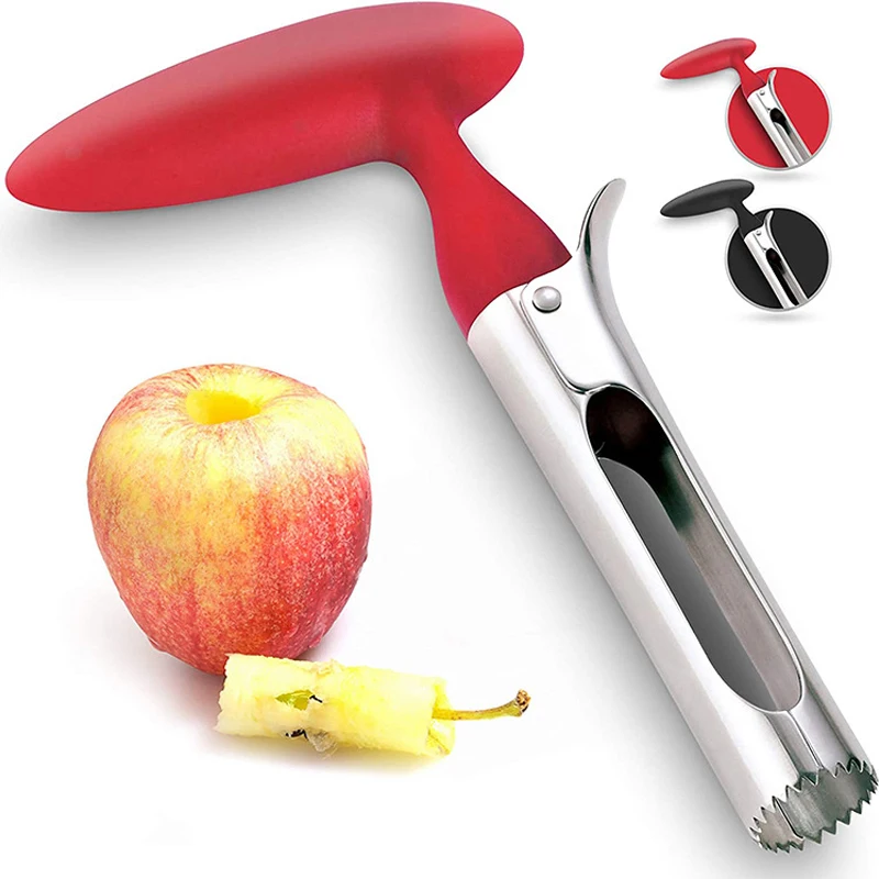 

Apple Core Stainless Steel Fruit Seeder Core Remover Kitchen Gadget Tool Fuit Vegetable Pineapple Pear Seed Easy Twist Tools