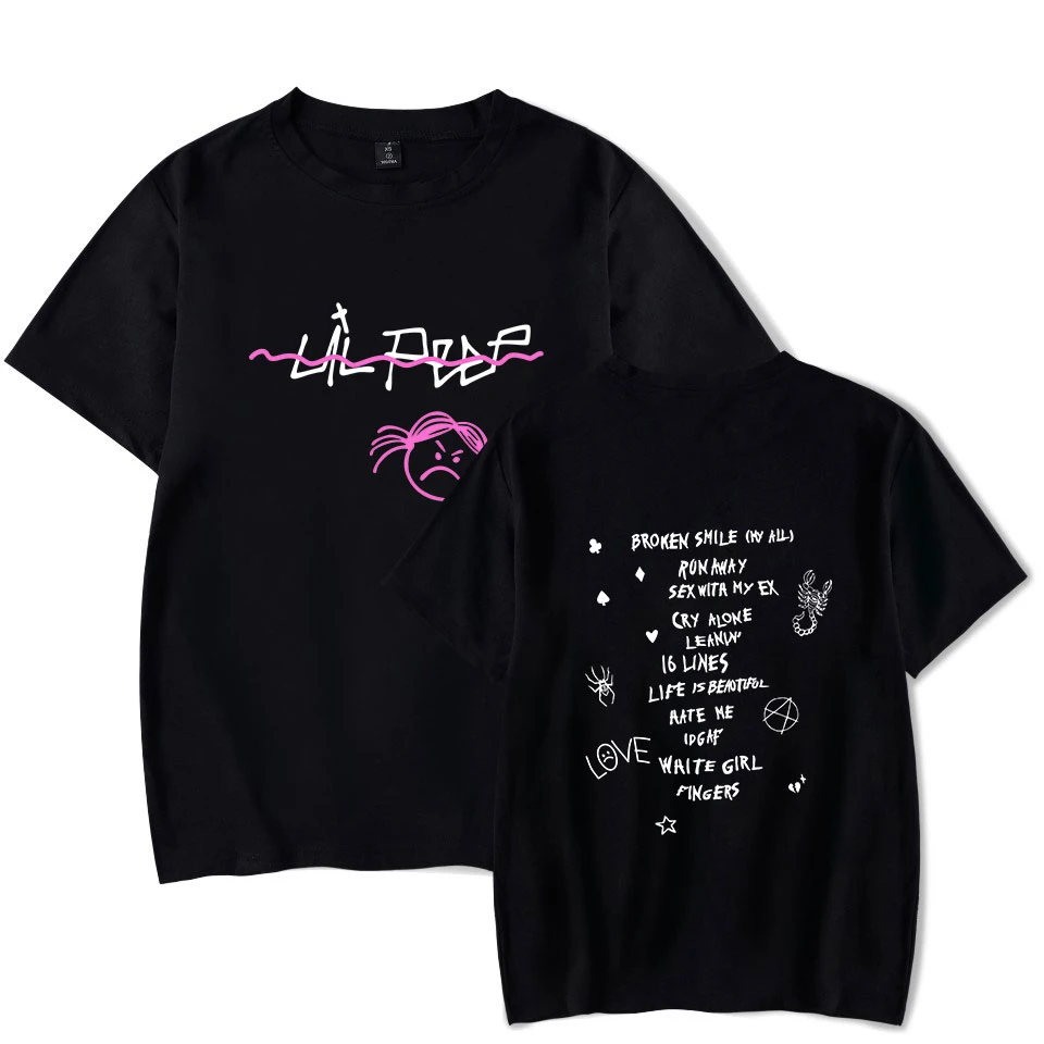 

New Popular Lil Peep T Shirt Men Women T Shirt Fashion Cool T-shirt Soft Cotton Hot Sale Summer T Shirt Tops Print Streetwear