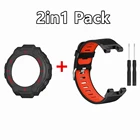 Ремешок для часов correa для Amazfit T Rex, силиконовый ремешок для наручных часов + защитный чехол для Amazfit T-rex Pro, чехол из ТПУ