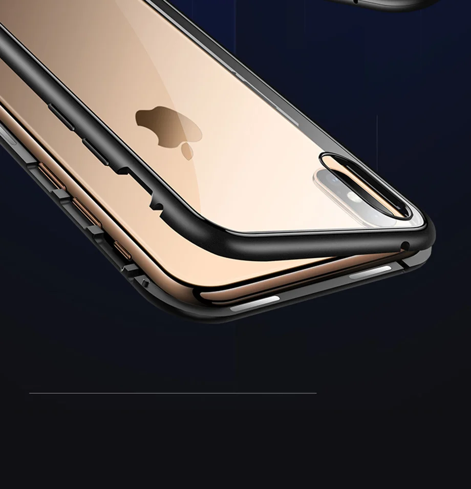 360 магнитная сила для iPhone 7 6s Plus чехол из закаленного стекла для iPhone 7 8 Plus X чехол для iPhone XS чехол для MAX XR