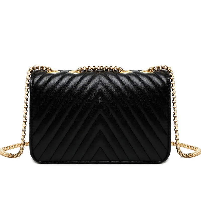

2019 New Bag Woman New Fashion Rhomboid Chain Bag Slanted Small Bag Handbag Single Shoulder Bag
