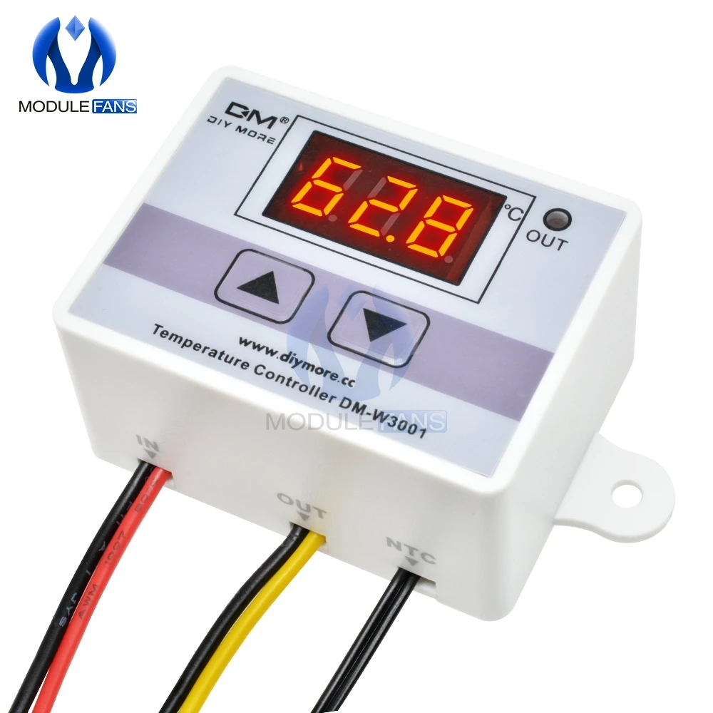 220V AC 10A XH W3001 цифровой светодиодный Контроль температуры контроллер для Arduino