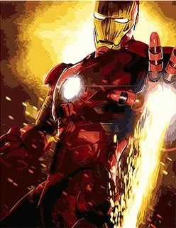 Balala DIY Marvel Мстители Endgame Железный человек живопись по номерам настенные