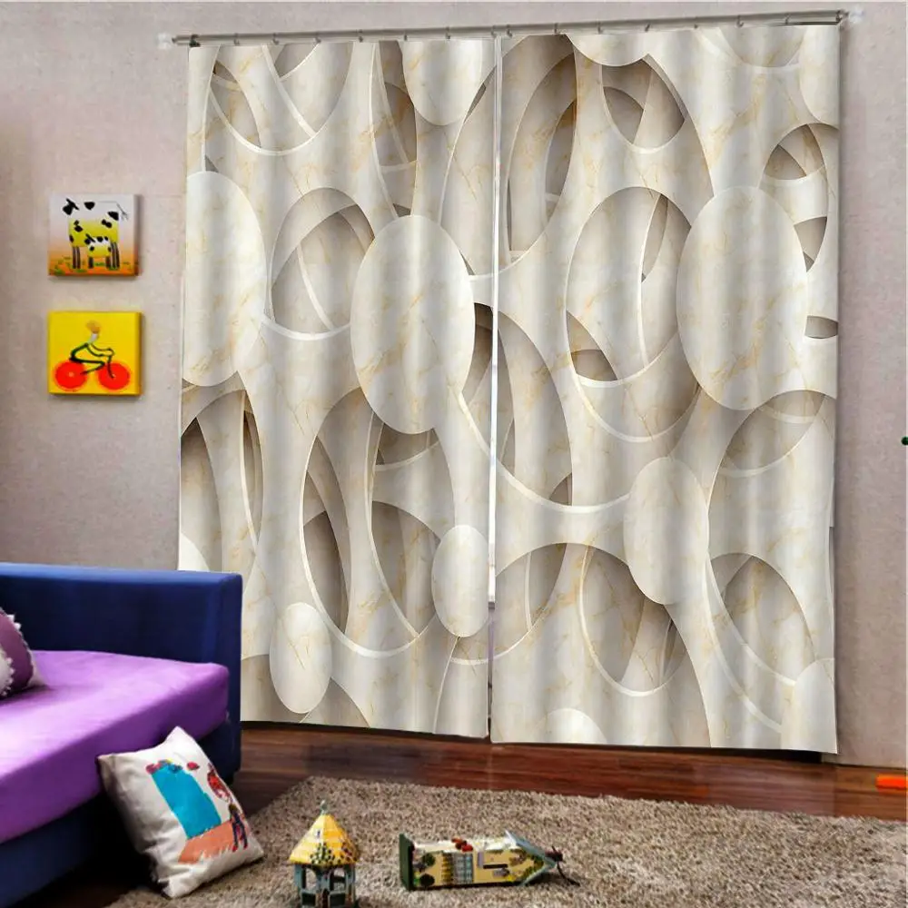 Рельефные 3D занавески роскошные затемняющие Оконные Занавески для гостиной