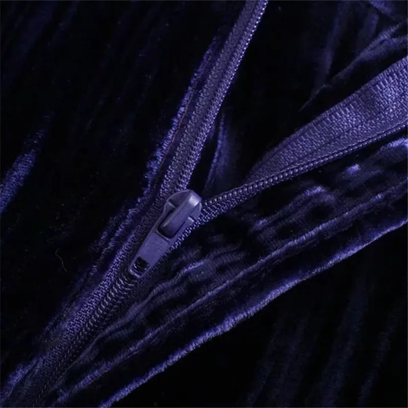 Женский бархатный блейзер с завышенной талией и широкими брюками | Женская