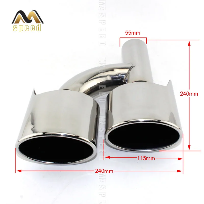 Аксессуары автомобильный глушитель выхлопной трубы из нержавеющей стали с