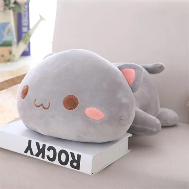 35cm Kawaii Interactive Baby Plush Cat Pillow Dolls Stuffed Animal Toys Plushie Stuff Cute Plushies Toy Plushy Doll Kids Girls | Игрушки и