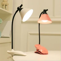 table lamp led lamp with clip flexo usb rechargeable desk lamp touch three speed dimming eye protection reading studying lamp