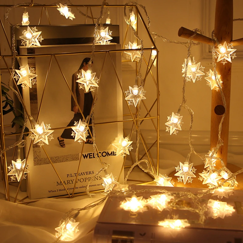 

Star Shaped LED Fairy String Lights Home Holiday Christmas Party Wedding Decoration Fairy Lights Event Supplies