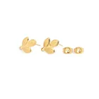 Серьги-гвоздики женские из нержавеющей стали, геометрические, с листьями и цветами, 6 шт.