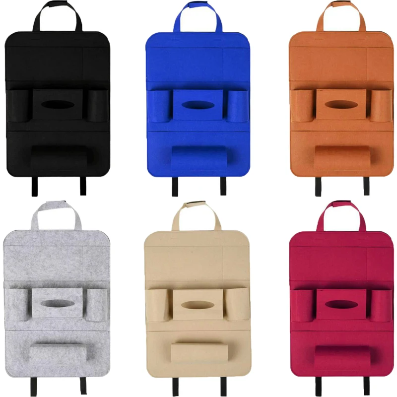 6 видов цветов Органайзер на спинку сиденья автомобиля с несколькими карманами