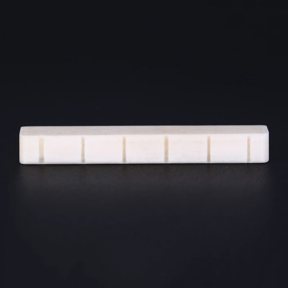 

6 String Classical Guitar Bone Bridge Saddle And Nut Ivory Set Music Instruments Replacement Spare Part White Guitar Parts