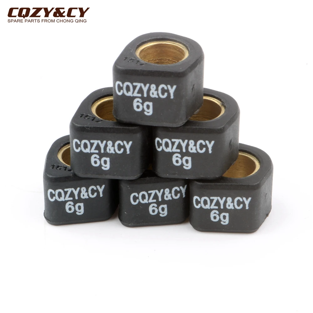 Грузоподъемность 6 шт. регулируемые весы 15x12 мм 6g 7g 8g для Yamaha Aerox Breeze Bws Jog R Neo'S Slider