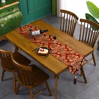 chinese classic table flag polyester embroidery cloth table bar study tassel pendant long table cloth table flag