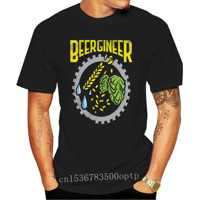 

Новинка, футболка Beergineer для домашнего пивоварения, пива, хмеля, интересная оригинальная семейная футболка с круглым вырезом и коротким рука...