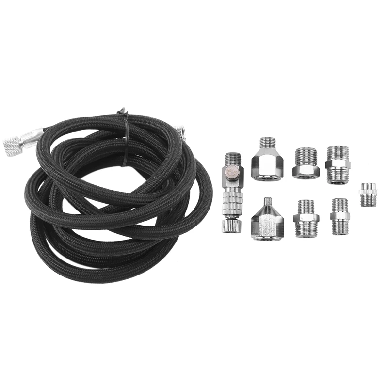 

NEW-10Pcs адаптер для аэрографа набор, быстрый релиз Аэрограф отключения установки гнездового разъема муфты плетеный шланг аэрограф