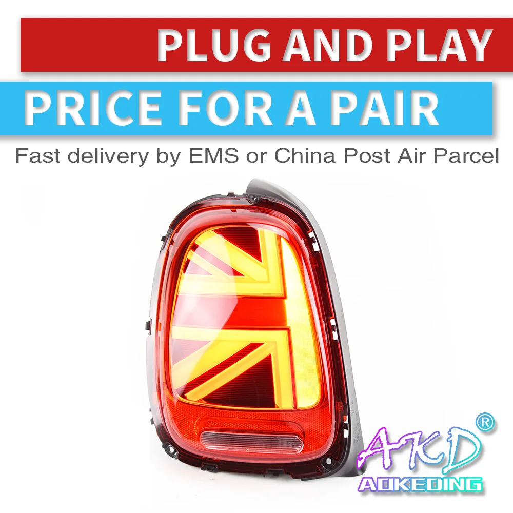 

AKD tuning cars Tail lights For Mini Cooper F55 F56 F57 Taillights LED DRL Running lights Fog lights dynamic signal light