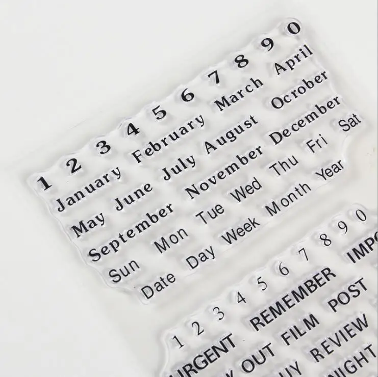 Year Month Day Blog Silicone Clear Stamps for Scrapbooking DIY Photo Album Cards Decoration Craft Transparent Stamp Seal | Дом и сад