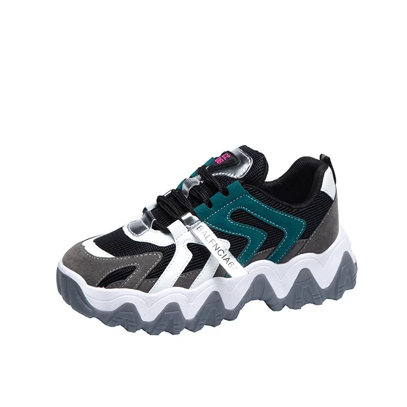 Torre female shoes the new spring 2021 han edition joker ins street snap increased recreational shoe B03 sneakers female stud