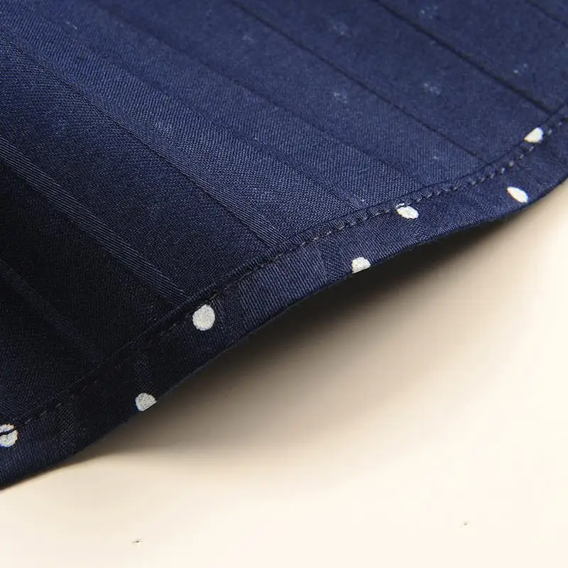 

Men's Casual Short Sleeve Polka Dot/Triangle Printed Shirt Standard-fit Contrast Patchwork Tops Button-down Cotton Shirts